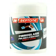 Septone Marine Fibreglass Polish & Protect Paste Wax Step 2 500ml Boat Caravan