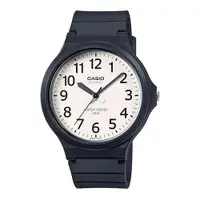 在飛比找蝦皮購物優惠-CASIO卡西歐｜大錶面簡約指針式撞色錶盤設計-白面 (MW