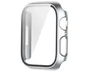 Watch Case Bumper Cover Protector for Apple Watch 7 Series 41mm Smart Watch Silver