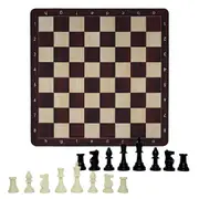 LPG Club Chess Set Board Game - Brown Woodgrain