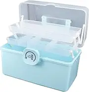 SAFIGLE Portable Medicine Box Capacity Household Medical Kit Durable Storage Container for First Aid Medication Design for Home Outdoor Emergencies