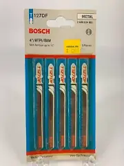 Bosch Jigsaw Blades Model T127DF Package of 5 Blades NOS Original Package
