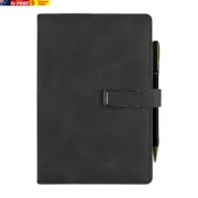 Lined Journal Notebook for Women Men,200 Pages A5 Hardcover Faux Leather Journal