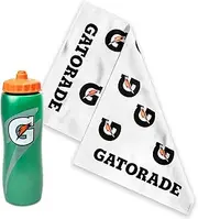 Individual Workout Kit - One 32 oz Gatorade G Bottle and 1 NEW Gatorade 'G' Towels