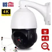 36x Zoom 4K 8MP PoE IP WiFi Humanoid Tracking MIC Speed Dome PTZ Camera Outdoor