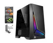 ATG ATG-4100-16G1TS2TH-3050-NO Dapper Dark Phantom GTX 1650 Desktop PC Gaming System, ARGB, 1TB SSD, Wifi 6