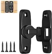 Iniret Barn Door Latches, 1Pcs Flip Gate Latches, Bedroom Door Lock, Gate Lock, Barn Sliding Door Latch Safety Door Bolt Lock Suitable for Cabinets, Garden, Bathroom, Outdoor, Garage, Window