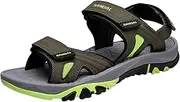[Generic] Leather Flip Flops for Men with Arch Support Outdoor Sports Sandals And Slippers Mens Dress Sandals Leather