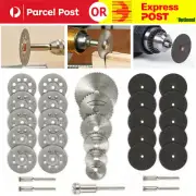 31x Mini Diamond Cutting Discs HSS Blades Set Drill Bit for Dremel Rotary+Tool