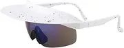 SRGDRR large frame cycling glasses for men womenfashionable and colorful hats personalized brim sunglasses