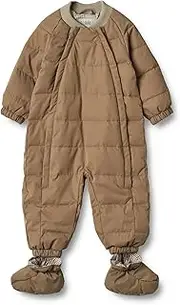 [Wheat] Children's Unisex Baby Pram Suit Nunu Quilted Waterproof Quilted Jacket