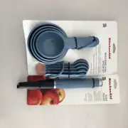 New KitchenAid Set of 10 Measuring Cups Spoons Peeler Blue Velvet