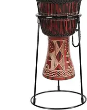 Percussion Instrument Holder | Carbon Steel Multipurpose African Drum Stand | Stable Instrument Holder, Percussion Standing Support for Performance, Practice