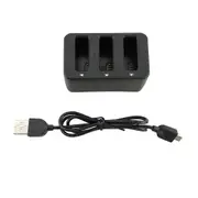Flye 3 in1 Multi Battery Charger Hub Intelligent Quick Charging for DJI Tello Drone Black