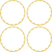 Wheel Rim Protection Ring, 4PCS Scratch-Resistant Universal Rim Protector, Compatible with Model 3 2017-2023, 18in Wheels (Yellow)