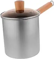 OKUMEYR Deep Fryer Pot Stainless Steel Cooking Frying Pot with Handle Scalding Design for Chips and More Compact Capacity for Household Use
