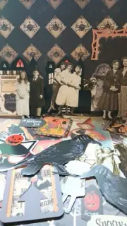 Journal Scrap Ephemera Halloween Witch Magic Theme 30+ Pieces