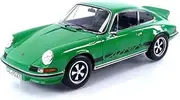 Norev Porsche 911 RS 1973 - 1:18 Scale Green Metal Miniature Car - Adult Collectors