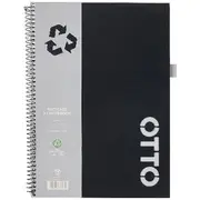 Otto A4 Recycled Notebook 120 Page Black