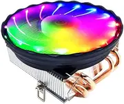 xinyee V4 CPU Cooler 4 Copper Heat Pipes 3Pin Colorful Quiet Cooling Fan Replacement for Intel LGA 775/1150/1155/1156/1151/1366 AM2/3/4 FM1/FM2