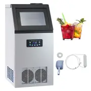 Commercial Ice Machine Ice Cube Maker 45-Cube-Tray 10kg-Storage 73kg/Day