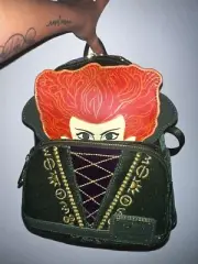 Loungefly Disney Hocus Pocus Winifred Sanderson Cosplay Velvet Mini Backpack