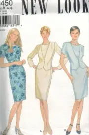 New Look Sewing Pattern 6450 Misses Dress Vest Size 8-18