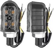 Motorcycle Led Turn Signal Light Indicator Universal Motorbike Scooter Warning Rear Tail Lights Running Lamp Tail Lights, Brakes