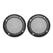 2Pcs Speaker Grill Cover Guard Protector for DIY 3.5" Black