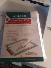 VINTAGE SINGER TRACING KIT With Wheel and Paper, Instructions Included