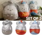 SET OF 3 Squishmallows Disney Mickey Mouse Plush 100 YEARS Celebration 14" Inch