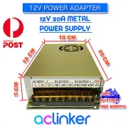 AU 12V 20A Power Supply Charger Adapter Transformer 3528 5050 LED Strips Adapter