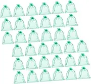 Levemolo 50pcs Reusable Fruit Protection Mesh Bags Drawstring Pouches for Garden Use Breathable Netting for Fruit Growth Insect and Bird Barrier