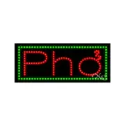 BRAND NEW “PHO" BORDER 27x11 SOLID & ANIMATED LED SIGN w/CUSTOM OPTIONS 20391