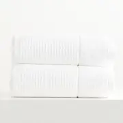 Renee Taylor Cambridge Textured 2 Piece Snow Bath Sheet Pack
