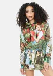[Dolls Kill x Wizard of Oz] Over The Rainbow Oversized Hoodie