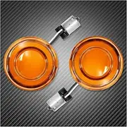 Indicators Flowing Turn Signal Motorcycle Turn Signal Flashing Led 1156 Conversion Indicators Light for Harley Touring Street Road Glide Softail Sportster Dyna Turn Signal Indicator(Yellow)