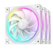 DeepCool FL12 3-in-1 ARGB Ring 120mm Case Fan - White 3-Pack [R-FL12-WHAPN3-G]