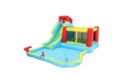 All In 1 Inflatable Water Park Water Slide Cannon Climbing Bouncer Castle