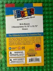 New sealed Strictly Briks Classic Baseplates 15.75”x15.75” Building Legos 2pk