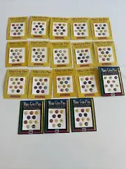 18 NEW Vintage American Girl Doll Mini Sticker Grin Pin Buttons Assorted Sheets