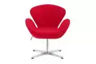 Matt Blatt Arne Jacobsen Swan Chair Replica (Red), Armchairs, Furniture