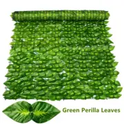 Artificial Privacy Fence Screen Faux Ivy Leaf Hedges 200/100Cm Long Leaf Fence P