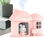 Mist Humidifier - Ultra-Quiet Bunny House Shape Humidifier With Color-Change Light - 300 Ml Capacity Humidifier Diffuser, Small Humidifiers For Home, Room