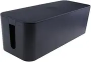 Cable Wire Harness Storage Box Management Power Outlet Cord Organizer Black