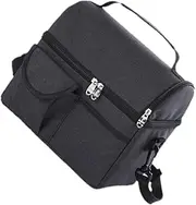MOLUCKFU Fresh Keeping et Double Layer Ice Bag Breast Milk Ice Bag Diaper Bag Insulation Bag Waterproof Bag Diaper Purse Bag Portable Food Bag Bottle Cooler Bag Fruit Bag Black