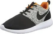 [Nike] Kid's Roshe One Safari GS, Black/Black-Cly Orange-SMMT WHT