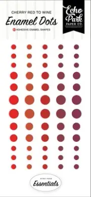 Echo Park Adhesive Enamel Dots-Red 5A0028ZD-1GC54