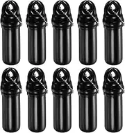 [uxcell] 10Pcs Floating Keychain, Float Key Ring Holder with Waterproof Container, Float Key Pendant for Boating, Fishing, Water Sports, Black