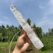 0.89kg Natural Clear Quartz Obelisk Reiki Crystal Wand Point Tower Decor Heal